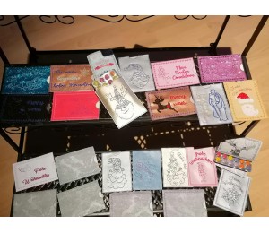 Stickserie ITH - Schokolinsen Adventskalender to go Hüllen